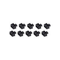 Produktbild för StarTech.com 10 Pack SFP Dust Cover for Open SFP/SFP+ Slot, SFP Plug, Fiber Optic Dust Caps, SFP Port Anti-Dust Cover, Network Switch Port Protector, Durable TPE Material with Pull Tab - SFP Port Dust Covers (SFPCAP10) - dammskydd