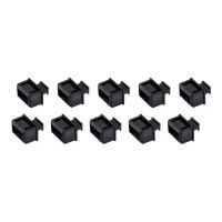 Produktbild för StarTech.com 10 Pack SFP Dust Cover for Open SFP/SFP+ Slot, SFP Plug, Fiber Optic Dust Caps, SFP Port Anti-Dust Cover, Network Switch Port Protector, Durable TPE Material with Pull Tab - SFP Port Dust Covers (SFPCAP10) - dammskydd