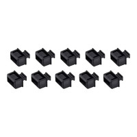 Produktbild för StarTech.com 10 Pack SFP Dust Cover for Open SFP/SFP+ Slot, SFP Plug, Fiber Optic Dust Caps, SFP Port Anti-Dust Cover, Network Switch Port Protector, Durable TPE Material with Pull Tab - SFP Port Dust Covers (SFPCAP10) - dammskydd