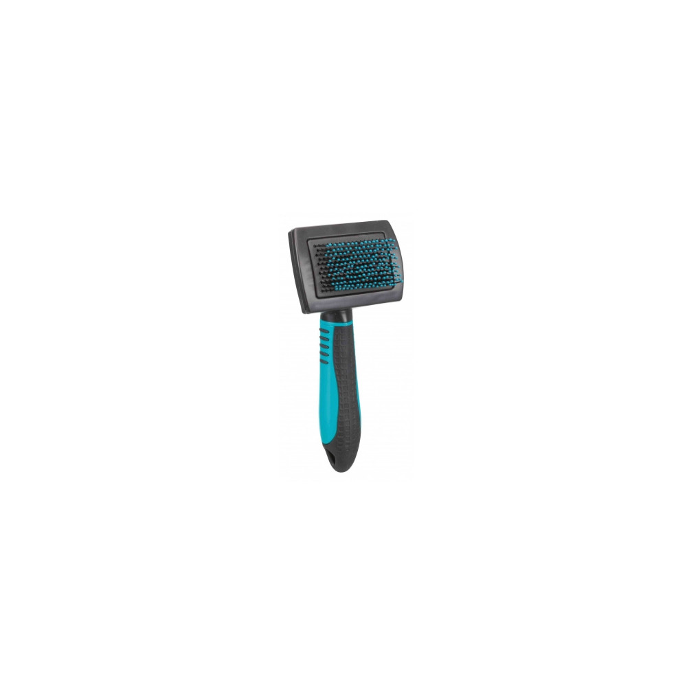 Produktbild för TRIXIE 24141, Hund, Borsta, Svart, Cyan, Plast, 70 mm, 160 m...