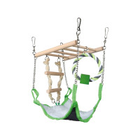 Produktbild för TRIXIE 6298, Bridge/Hammock, Hamster, Brun, Grön, Vit, Fuskp...