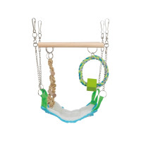 Produktbild för TRIXIE 6298, Bridge/Hammock, Hamster, Brun, Grön, Vit, Fuskp...