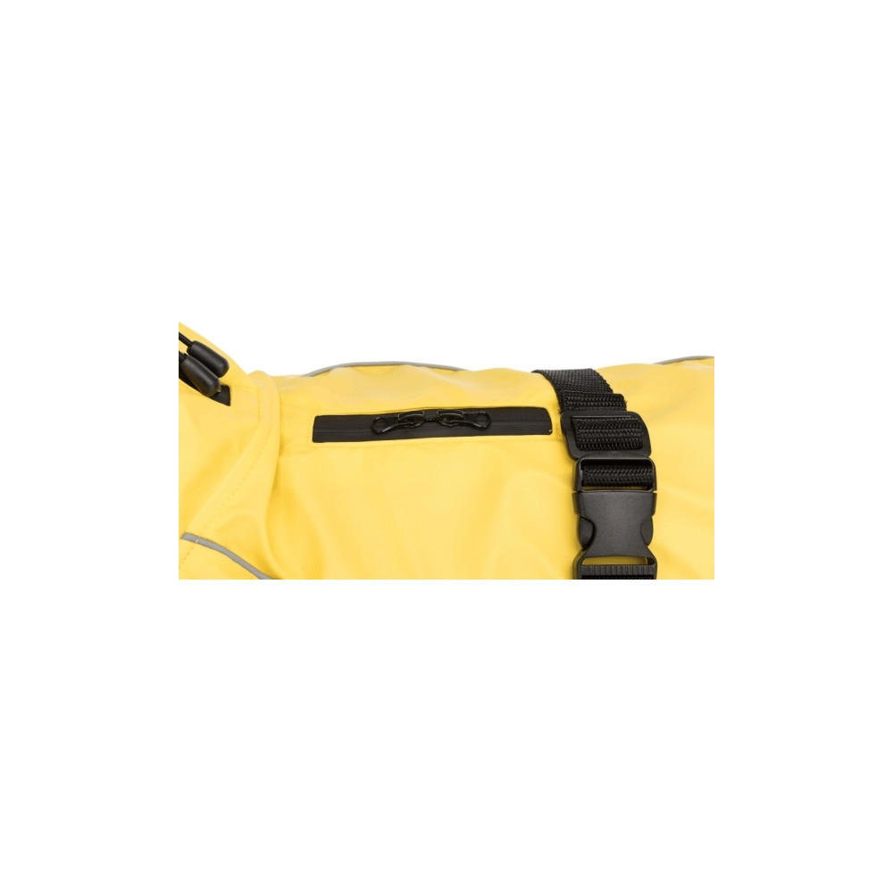 Produktbild för TRIXIE Vimy Raincoat, Hund, Jacka, S, Gul, Polyester, Polyur...