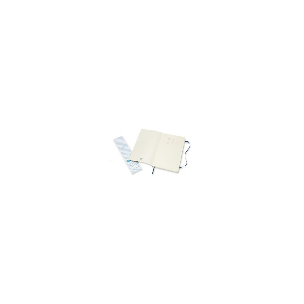 Produktbild för Moleskine Classic Notebook Large, linjeret, soft cover Sapph...