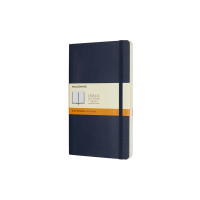 Produktbild för Moleskine Classic Notebook Large, linjeret, soft cover Sapph...