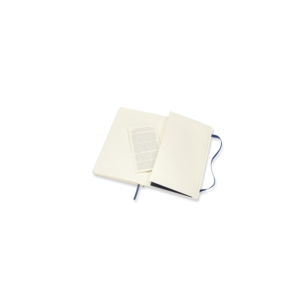 Produktbild för Moleskine Classic Notebook Large, linjeret, soft cover Sapph...