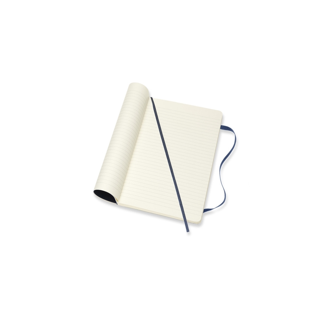 Produktbild för Moleskine Classic Notebook Large, linjeret, soft cover Sapph...