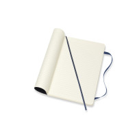 Produktbild för Moleskine Classic Notebook Large, linjeret, soft cover Sapph...