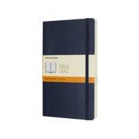 Produktbild för Moleskine Classic Notebook Large, linjeret, soft cover Sapph...