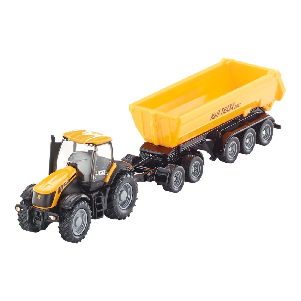 Produktbild för Siku Farmer - JCB-traktor med dolly och tippvagn