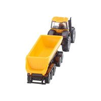 Produktbild för Siku Farmer - JCB-traktor med dolly och tippvagn