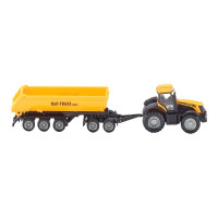 Produktbild för Siku Farmer - JCB-traktor med dolly och tippvagn