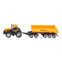 Produktbild för Siku Farmer - JCB-traktor med dolly och tippvagn