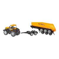 Produktbild för Siku Farmer - JCB-traktor med dolly och tippvagn