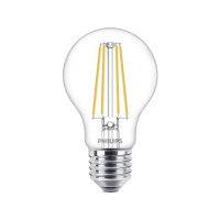 Produktbild för Philips - LED-glödlampa - form: A60 - klar finish - E27 - 8.5 W - varmt vitt ljus - 2700 K