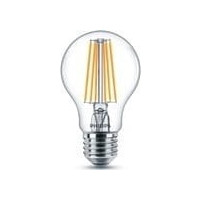 Produktbild för Philips - LED-glödlampa - form: A60 - klar finish - E27 - 8.5 W - varmt vitt ljus - 2700 K
