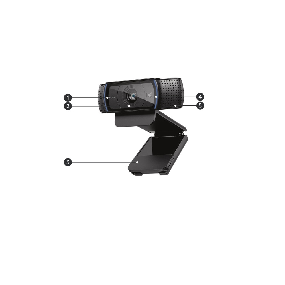 Produktbild för Logitech HD Pro Webcam C920 - webbkamera