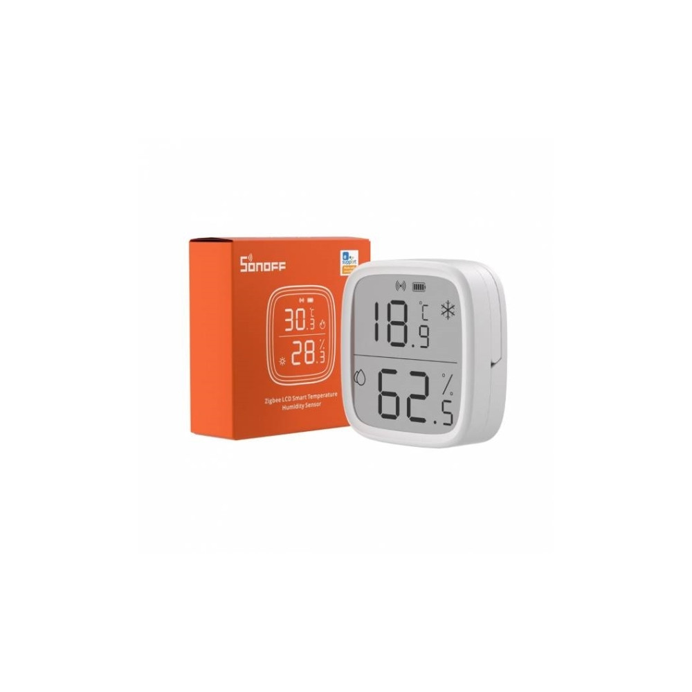 Produktbild för Sonoff ZigBee, inomhus, Temperatur- och fuktighetssensor, Fr...