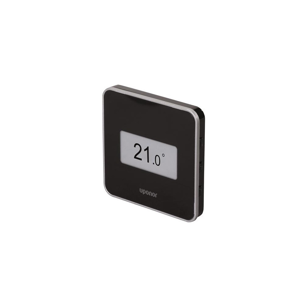 Produktbild för Uponor Smatrix Wave digital STYLE termostat med RH sort T-16...