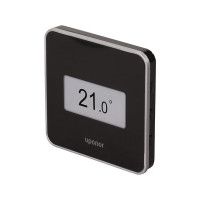 Produktbild för Uponor Smatrix Wave digital STYLE termostat med RH sort T-16...