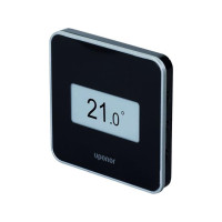 Produktbild för Uponor Smatrix Wave digital STYLE termostat med RH sort T-16...