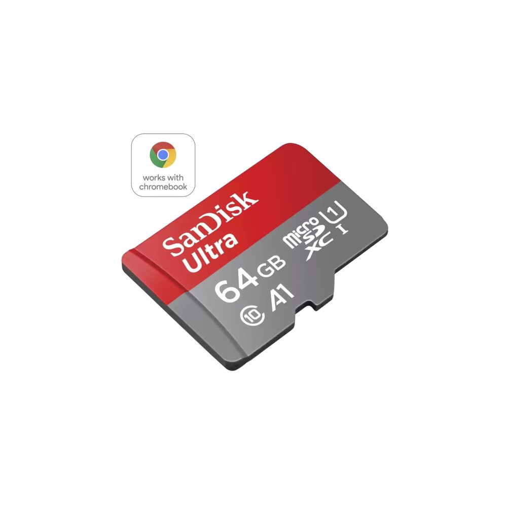 Produktbild för SanDisk Ultra - flash-minneskort - 64 GB - mikroSDXC UHS-I