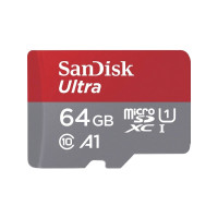 Produktbild för SanDisk Ultra - flash-minneskort - 64 GB - mikroSDXC UHS-I