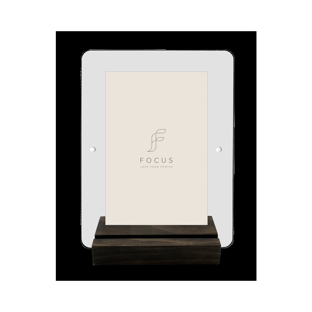 Produktbild för Focus Photo Block Walnut Acrylic 10x15