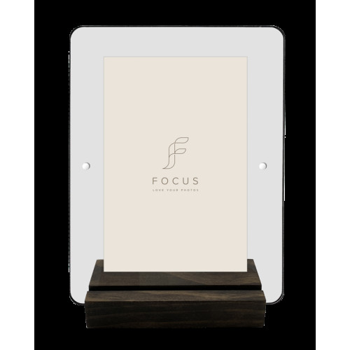 FOCUS Focus Photo Block Walnut Acrylic 10x15