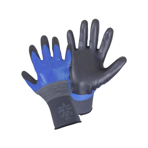 Showa Showa 4702, Arbetshandskar, Svart, Blå, Grå, Nitril,Nylon, T...