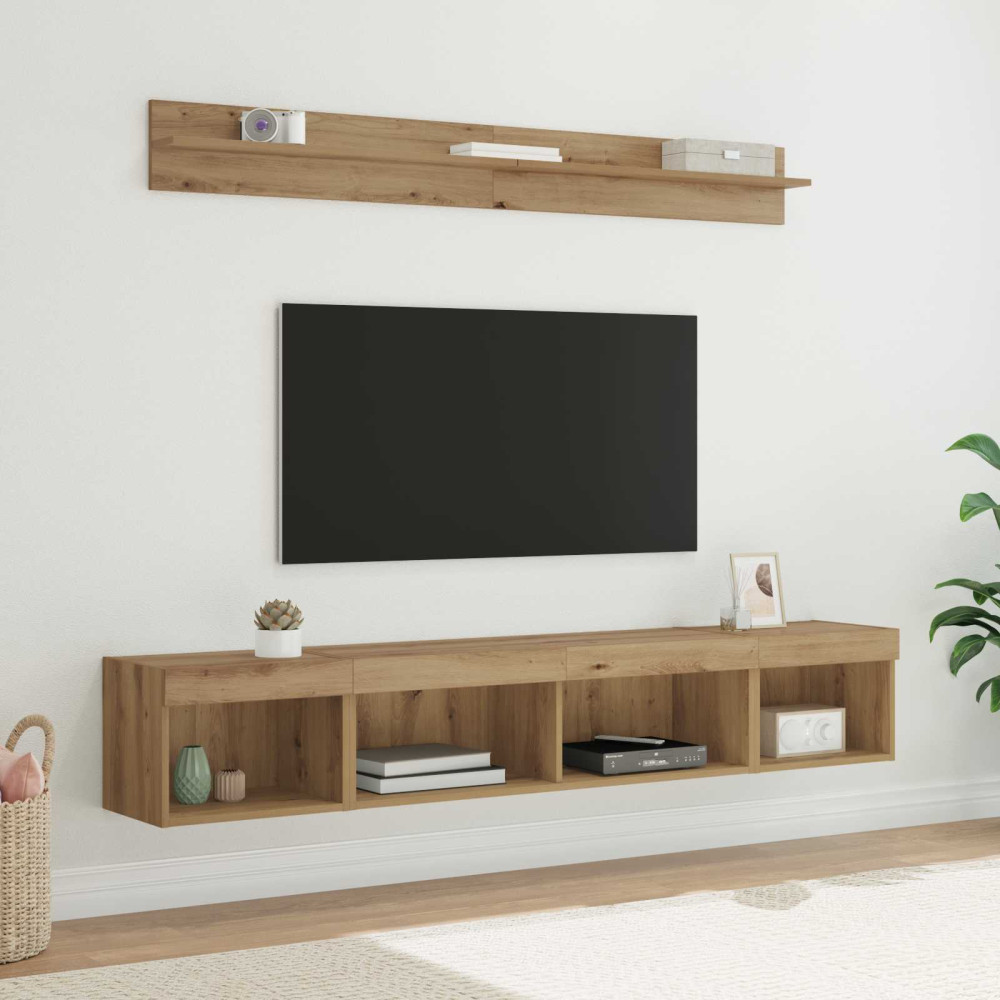 Produktbild för TV väggskåp set 5 pcs Artisan Ek Konstruerat trä