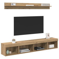 Produktbild för TV väggskåp set 5 pcs Artisan Ek Konstruerat trä