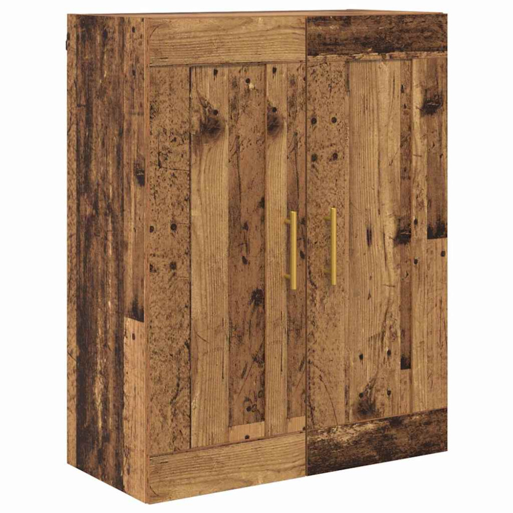 Produktbild för Skåp Gammalt trä 69,5 x 34 x 180 cm Konstruerat trä