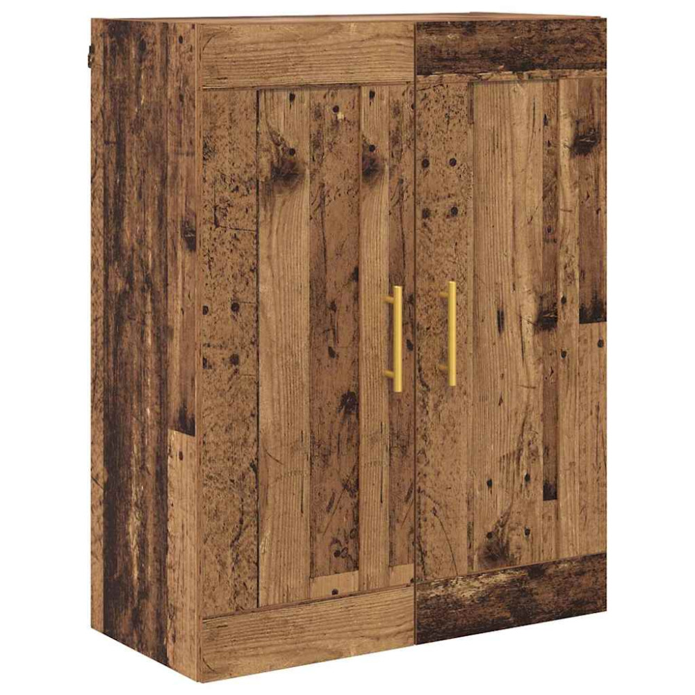Produktbild för Skåp Gammalt trä 69,5 x 34 x 180 cm Konstruerat trä