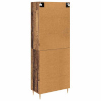 Produktbild för Skåp Gammalt trä 69,5 x 34 x 180 cm Konstruerat trä