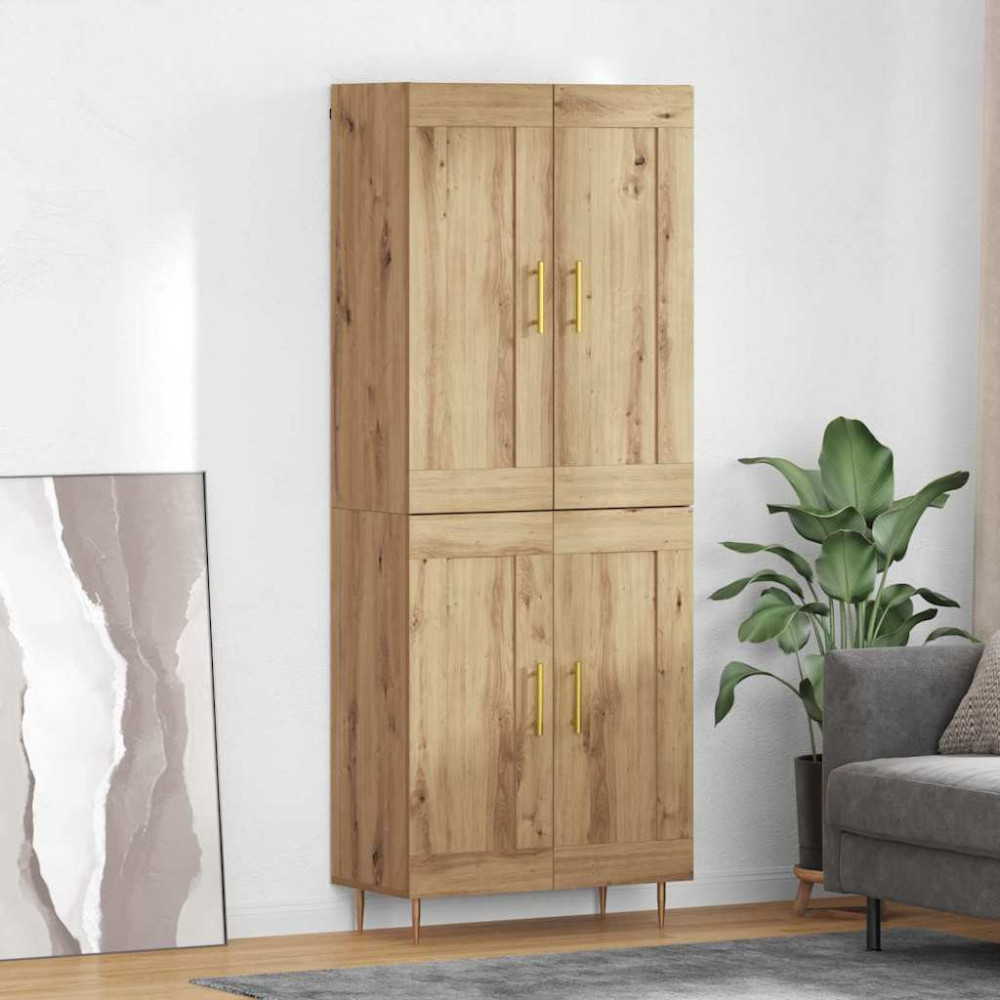 Produktbild för Skåp Artisan Ek 69,5 x 34 x 180 cm Konstruerat trä