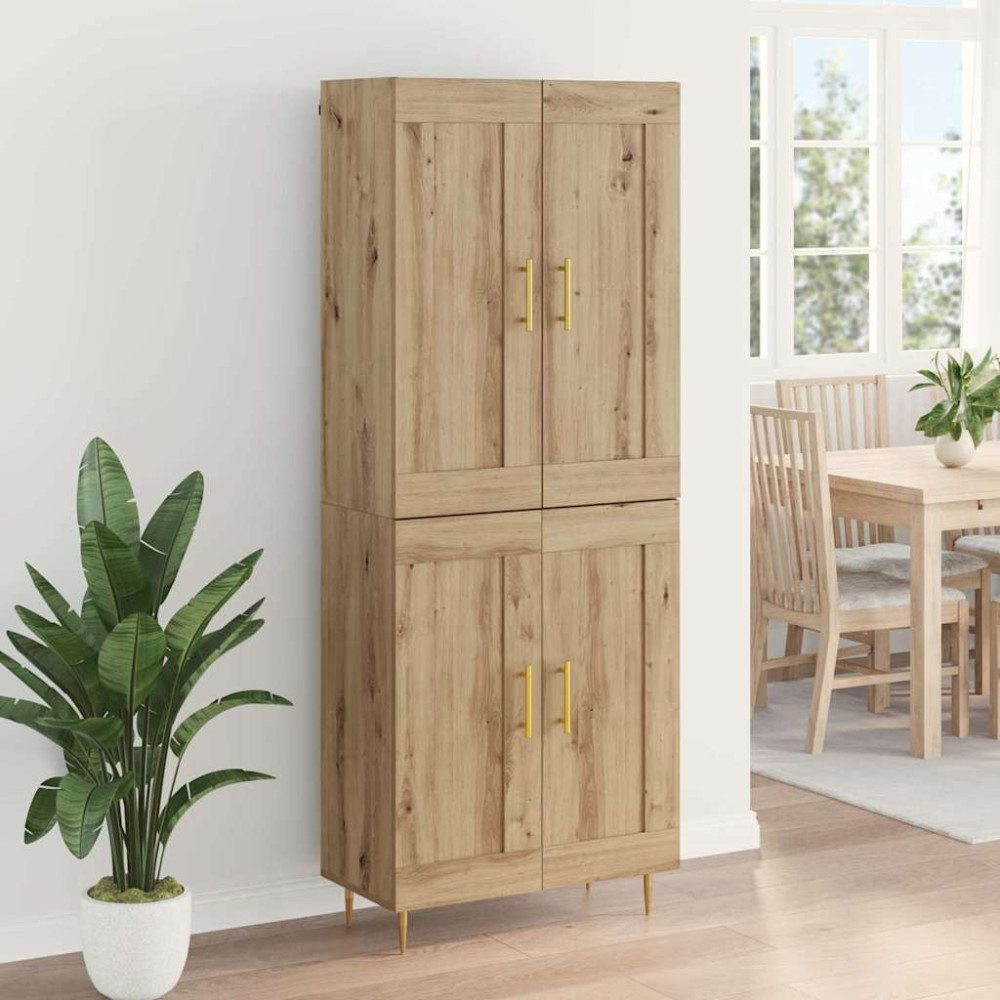 Produktbild för Skåp Artisan Ek 69,5 x 34 x 180 cm Konstruerat trä
