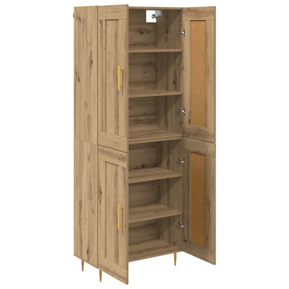 Produktbild för Skåp Artisan Ek 69,5 x 34 x 180 cm Konstruerat trä