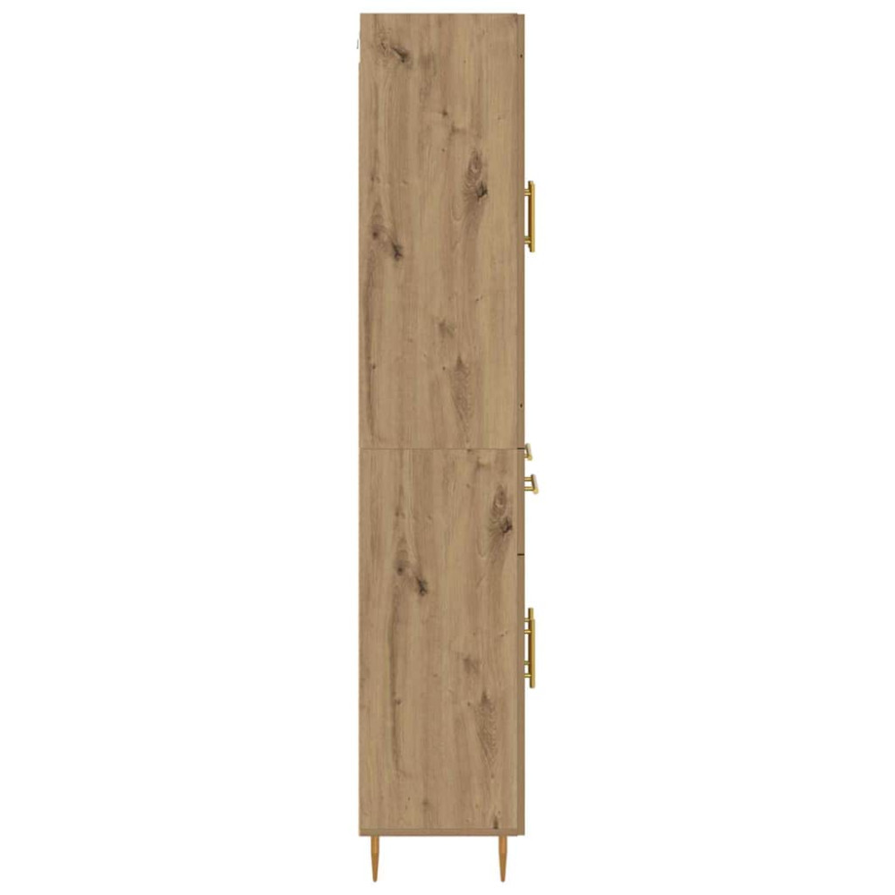 Produktbild för Skåp med låda Artisan Ek 69,5 x 34 x 180 cm Konstruerat trä