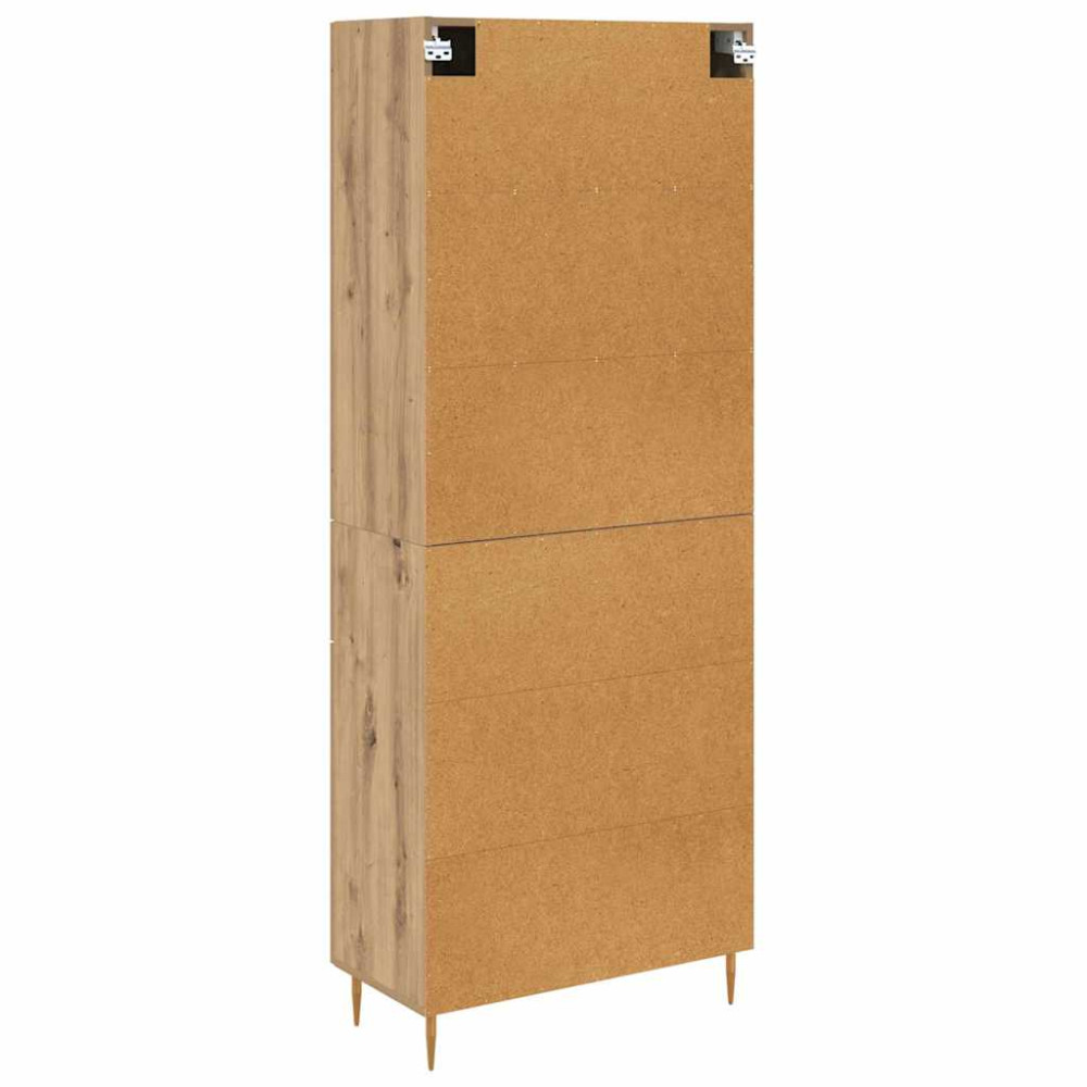 Produktbild för Skåp med låda Artisan Ek 69,5 x 34 x 180 cm Konstruerat trä