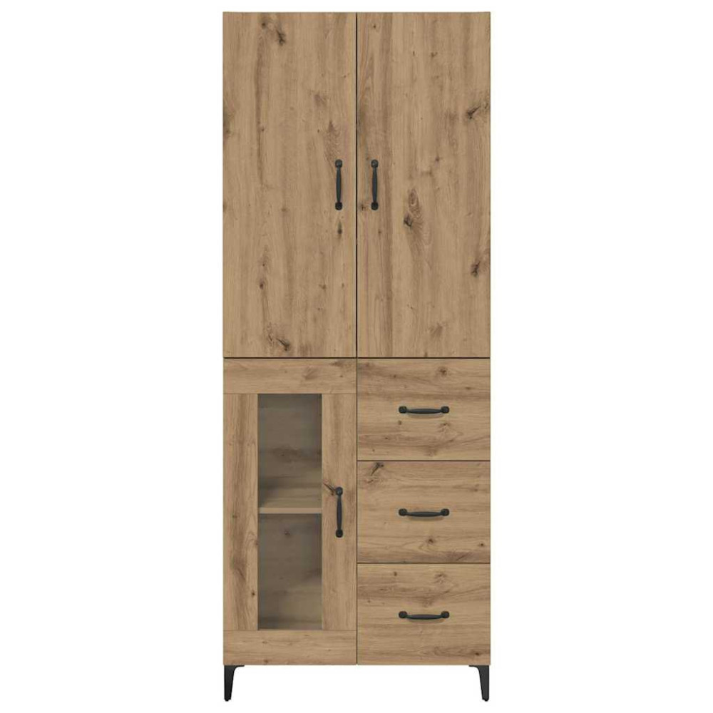 Produktbild för Skåp Väggmonterad Artisan Ek 69,5 x 34 x 180 cm Konstruerat trä