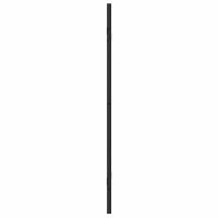 Produktbild för Duschavskärmning Svart 130 x 138 cm ESG-glas och aluminium