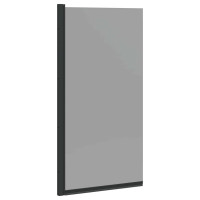 Produktbild för Duschskärm för Bad Svart 68 x 130 cm Härdat glas