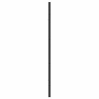 Produktbild för Duschskärm för Bad Svart 68 x 130 cm Härdat glas