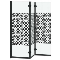 Produktbild för Duschavskärmning Svart och Transparent 130 x 130 cm härdat glas