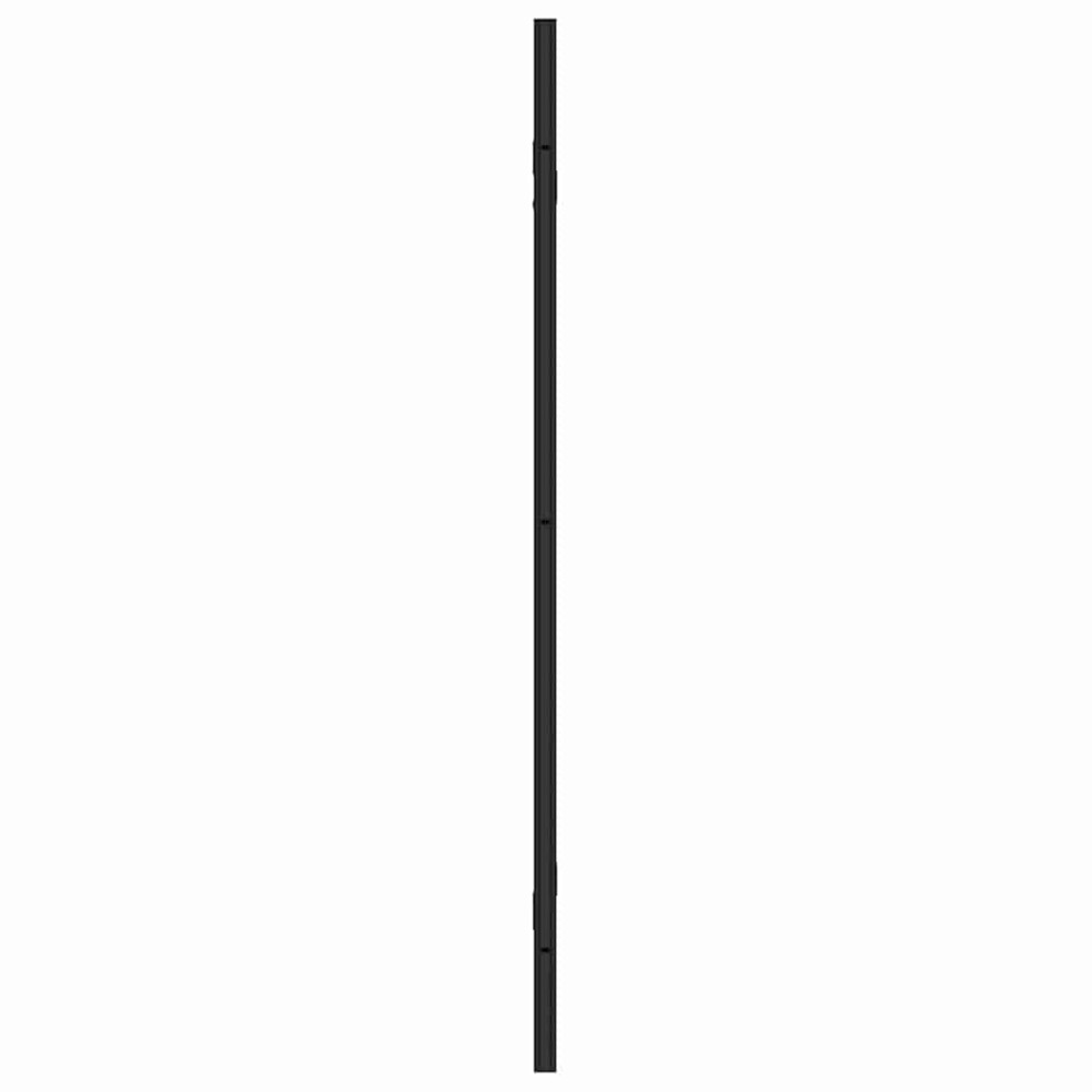 Produktbild för Duschavskärmning Svart och Transparent 130 x 130 cm härdat glas