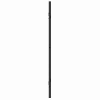 Produktbild för Duschavskärmning Svart och Transparent 130 x 130 cm härdat glas