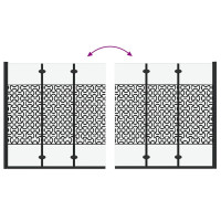 Produktbild för Duschavskärmning Svart och Transparent 130 x 130 cm härdat glas