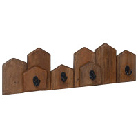 Produktbild för Hanger Brun 48 x 8 x 15 cm Massivt mahognyträ