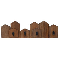 Produktbild för Hanger Brun 48 x 8 x 15 cm Massivt mahognyträ